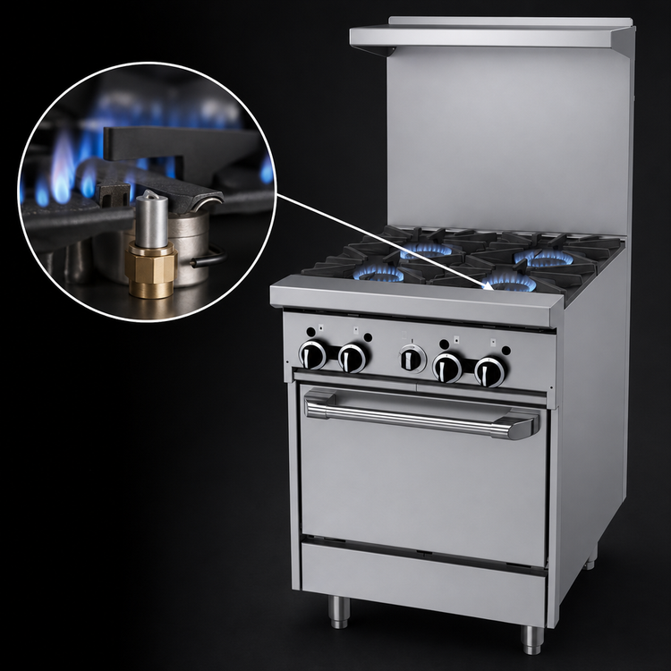 Product image #4 for Garland G-Series 24-Inch Gas Restaurant Range with 4 Open Burners and Space-Saver Oven