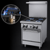 Thumbnail image #4 for Garland G-Series 24-Inch Gas Restaurant Range with 4 Open Burners and Space-Saver Oven