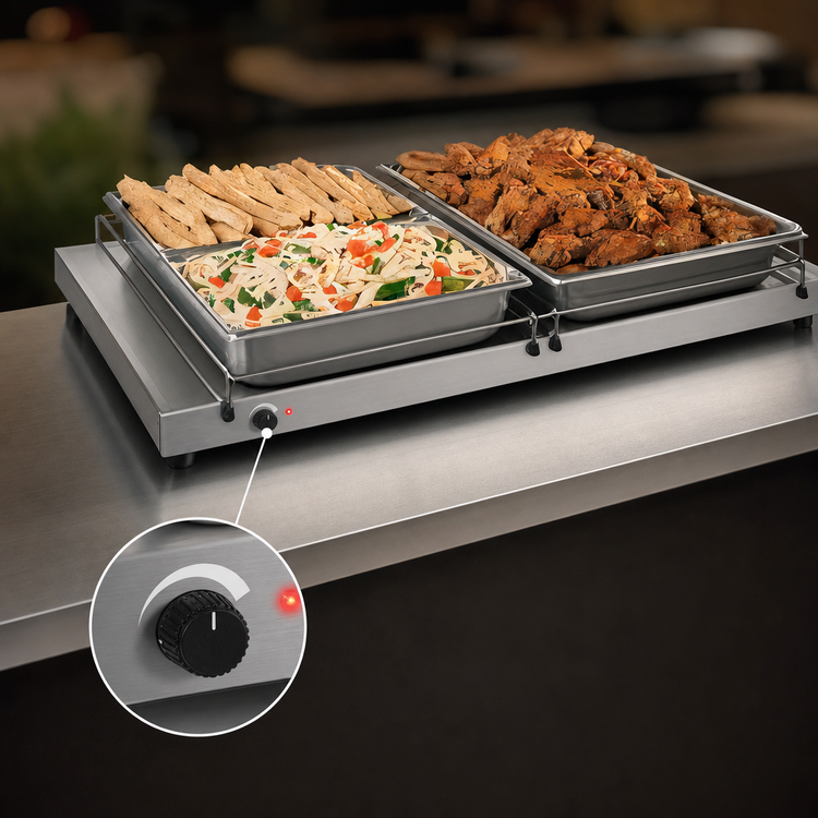 Product image #4 for Hatco Glo-Ray® 66-Inch Freestanding Heated Shelf with Stainless Steel Top