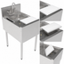 Thumbnail image #5 for Perlick Top Shelf Series 18-Inch Underbar Prep Sink with Sink Bowl, Cutting Board and Glass Rinser