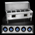 Thumbnail image #4 for EcoDeck Waterless 5-Chamber Gas Wok Range with Sink and Water Wash Bar
