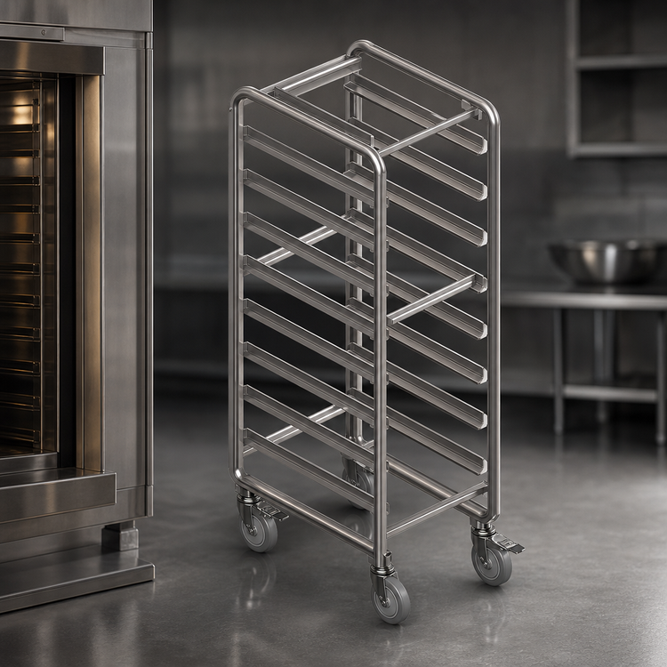 Product image #4 for Baxter Heavy Duty 10-Slide Single Side Load Rack for Single Rack Ovens