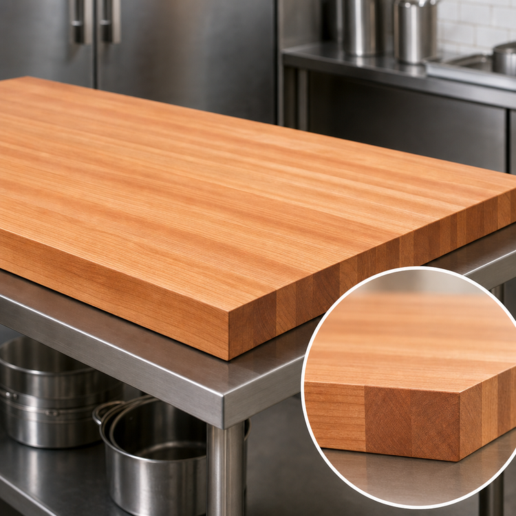 Product image #4 for Boos Block American Cherry Edge Grain Kitchen Countertop, 48 x 32 x 2-1/4 Inch, Varnique Finish