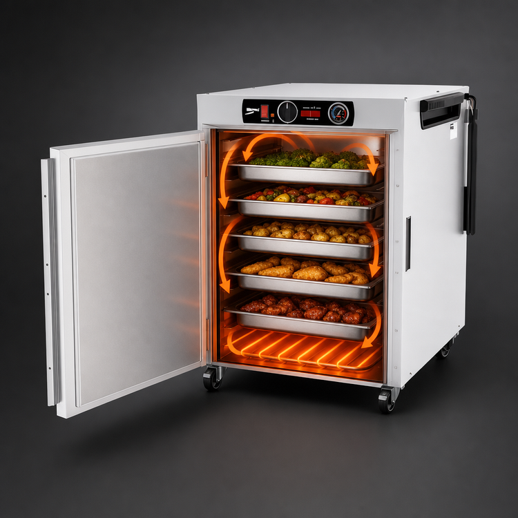 Product image #4 for Metro HotBlox™ Wide 8-Pan Pass-Thru Insulated Holding Cabinet, Undercounter, Analog, Solid Doors