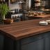 Thumbnail image #4 for Boos Block American Black Walnut Edge Grain Kitchen Countertop, 132 x 30 x 1-1/2 Inch, No Backsplash