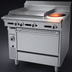 Thumbnail image #4 for Garland Cuisine 36-Inch Heavy Duty Natural Gas Combination Top Range with 24-Inch Thermostatic Griddle, 12-Inch Hot Top, and Standard Oven