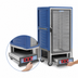 Thumbnail image #4 for Metro C5 3 Series Mobile Heated Holding Cabinet, 3/4 Height, Blue Insulation Armour, Clear Polycarbonate Door, Universal Wire Slides, 120V