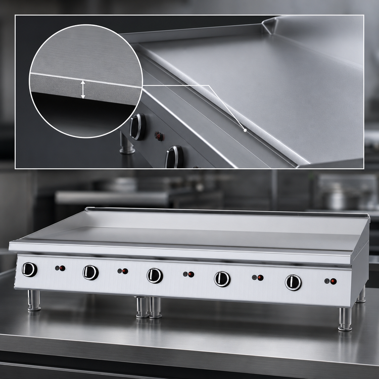Product image #4 for Garland 60-Inch Heavy-Duty Countertop Gas Griddle, Manual Hi-Lo Controls, Smooth Steel Plate
