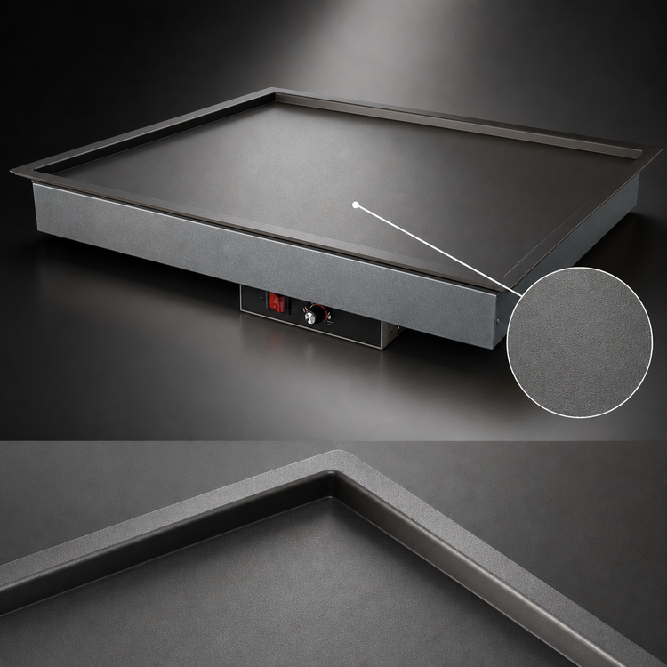 Product image #4 for Hatco Glo-Ray Built-In Rectangular Heated Shelf with Recessed Top, 24 x 19.5 Inch Usable Shelf