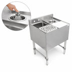 Thumbnail image #4 for John Boos UBMS-1824-X Freestanding Stainless Steel Underbar Mixology Station with Sink, Rinser, Dipper Well & Cutting Board, 24 x 18 x 32-1/2 in