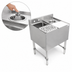 Thumbnail image #4 for John Boos Freestanding Stainless Steel Underbar Mixology Station with Sink, Cutting Board and Dipper Well