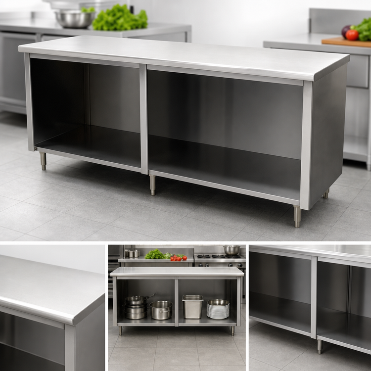Product image #4 for Advance Tabco Special Value Series 120-Inch x 30-Inch Flat Top Open Base Work Table