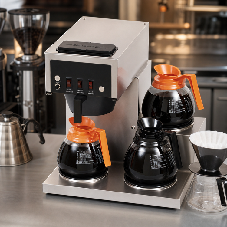 Product image #4 for Bloomfield Koffee King Low-Profile Automatic Fill Decanter Brewer with 3 Lower Warmers, Pour-Over Option, 120V