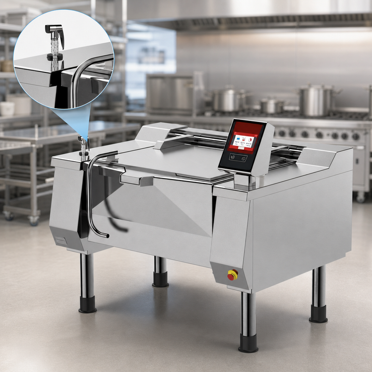 Product image #4 for Betterpan UDBRE038V1 Electric Tilting Skillet Braising Pan, 38 Gallon