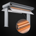 Thumbnail image #4 for Hatco Glo-Ray Designer Dual Unlighted Infrared Strip Heater, 51.5-Inch Wide, 6-Inch Spacing, Aluminum