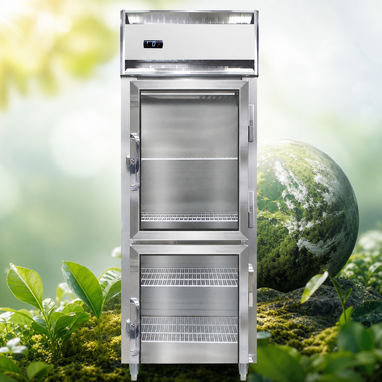 Product image #4 for Continental Refrigerator Designer Line 1-Section Reach-in Freezer with Half-Height Glass Doors