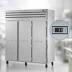Thumbnail image #4 for True Mfg. - General Foodservice SPEC SERIES STR3R-3S-HC 3-Section Reach-In Refrigerator, Solid Stainless Steel Doors, Self-Contained Top-Mounted