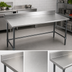 Thumbnail image #4 for BlendPort Deluxe Series Stainless Steel Work Table with 4-1/2-Inch Backsplash, 84 x 24 Inches