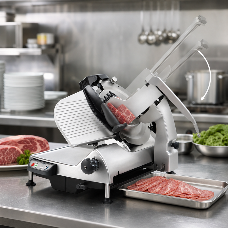 Product image #4 for Hobart HS7-PHS Heavy Duty Automatic 13-Inch Gravity Feed Commercial Meat Slicer