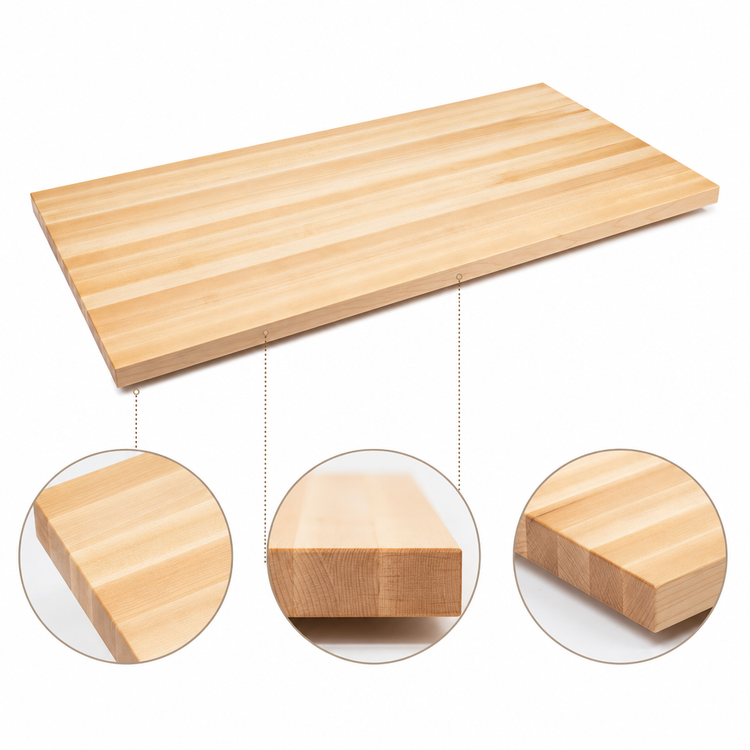 Product image #4 for Boos Block Northern Hard Rock Maple Edge Grain Kitchen Countertop, 108 x 30 x 1-1/2 Inch, Varnique Finish