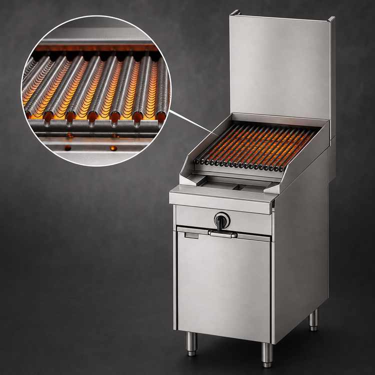 Product image #4 for Southbend Platinum Heavy Duty 16-Inch Gas Charbroiler with Cabinet Base and Cast Iron Grates