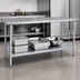 Thumbnail image #4 for Stainless Steel Work Table with Undershelf, 144 x 30 Inches, 36-Inch Height