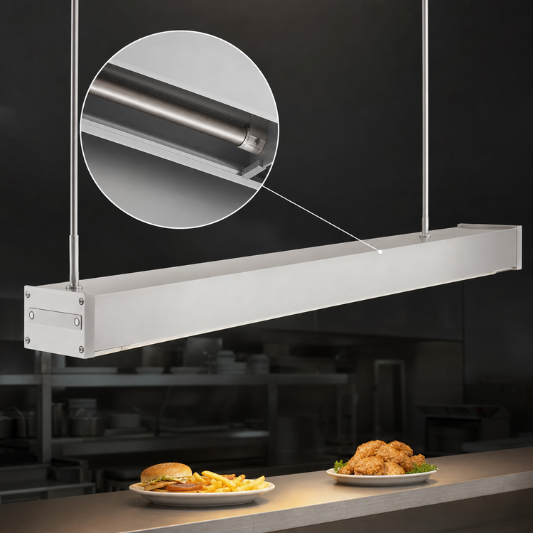 Product image #4 for Hatco Glo-Ray 48-Inch Unlighted Infrared Strip Heater with Single Metal Heating Rod