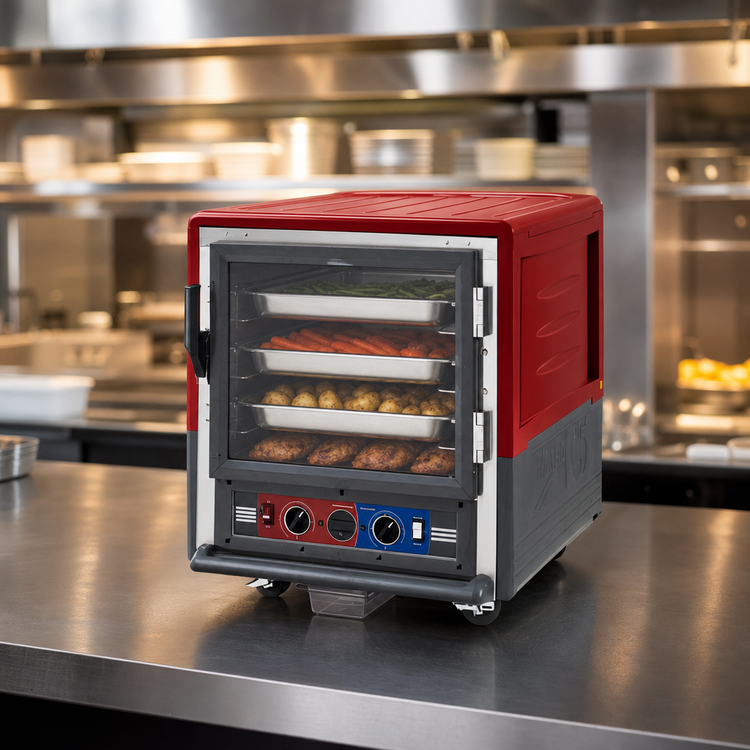 Product image #4 for Metro C5 3 Series Undercounter Heated Holding and Proofing Cabinet with Clear Polycarbonate Door and Universal Wire Slides