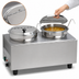 Thumbnail image #4 for Winco Benchmark Countertop Soup Station Warmer with (2) 7-Qt Wells, Hinged Inset Lids and Ladles