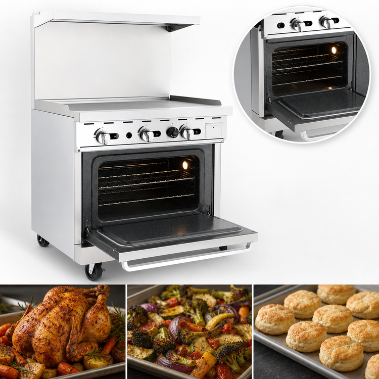 Product image #4 for CookRite 36-Inch LP Gas Range with Griddle Top and Standard Oven
