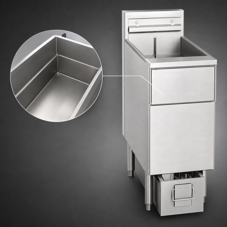Product image #4 for Pitco Solstice Electric Fryer Prepackaged System with SoloFilter, 40-50 lb Tank, 17 kW