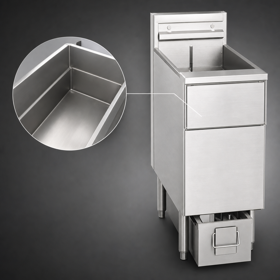 40-50 lb Stainless Steel Fry Tank
