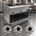 Thumbnail image #4 for Spec-Master PHT5CB-240-3 Portable Electric 5-Well Hot Food Table with Enclosed Base