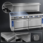 Thumbnail image #4 for Imperial (Middleby) Pro Series IR-6-G36-C 72-Inch Gas Restaurant Range with 6 Burners, 36-Inch Griddle, Convection & Standard Ovens