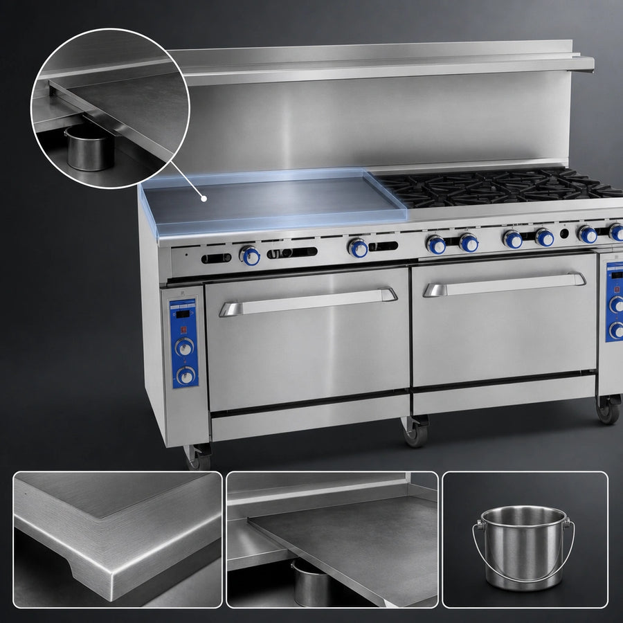 36-Inch Polished Steel Griddle
