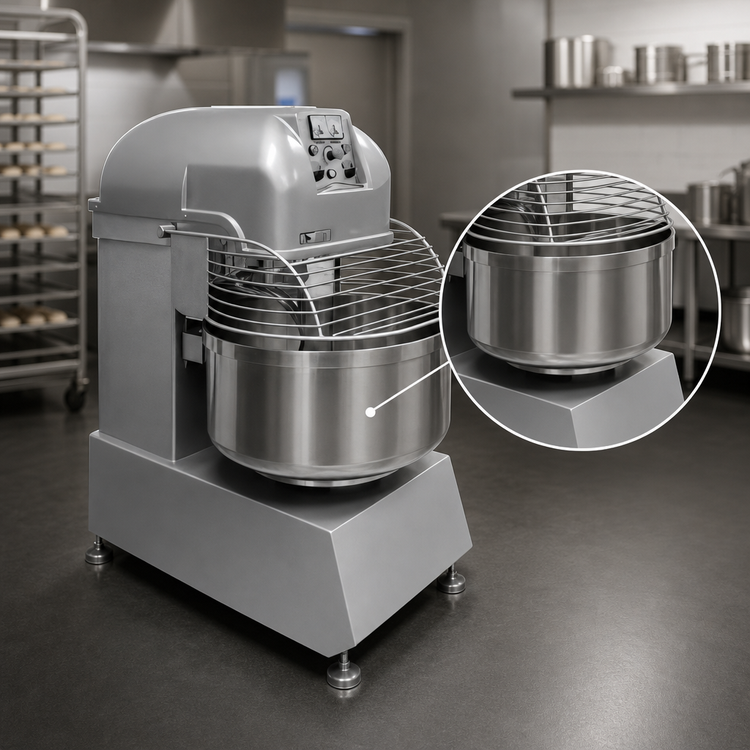 Product image #4 for Hobart HSL300 300 lb. Fixed-Bowl Spiral Dough Mixer, 208V/3-Phase