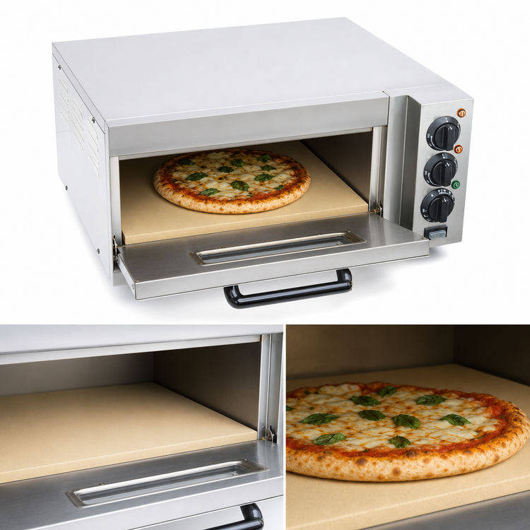 Product image #4 for Comstock-Castle Countertop Electric Pizza Oven with Single Hearth Deck, Stainless Steel