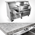 Thumbnail image #4 for Glastender Stainless Steel Portable Glassware Bar, 78-Inch, with 18-Inch Cocktail Ice Bin and 30-Inch Iced Beverage Compartment