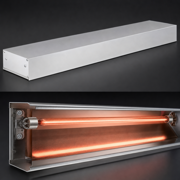 Product image #4 for Hatco Glo-Ray 18-Inch Single Infrared Strip Heater, Unlighted, Aluminum, 250-Watt