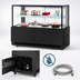 Thumbnail image #5 for Turbo Air 59-Inch Full-Service Refrigerated Bakery Display Case with Straight Tilt-Out Tempered Glass Front