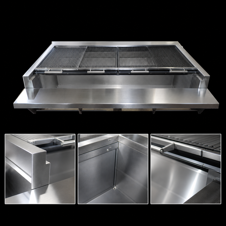 Product image #4 for Titan 24-Inch Modular Solid Fuel Broiler with Steel Bar Grates