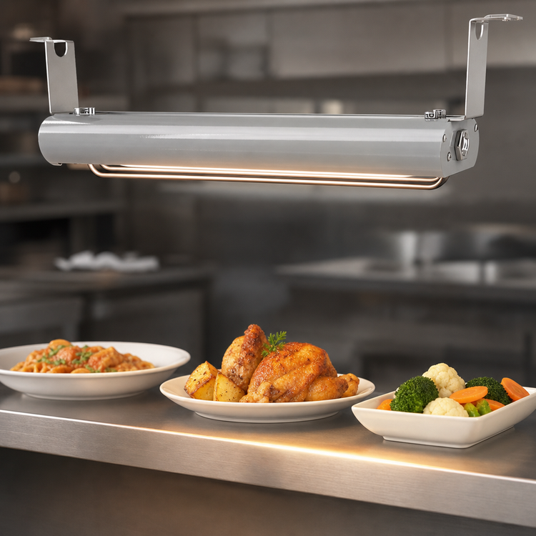 Product image #4 for Vollrath 30-Inch Low Profile Unlighted Strip Heat Lamp with Remote Toggle Switch