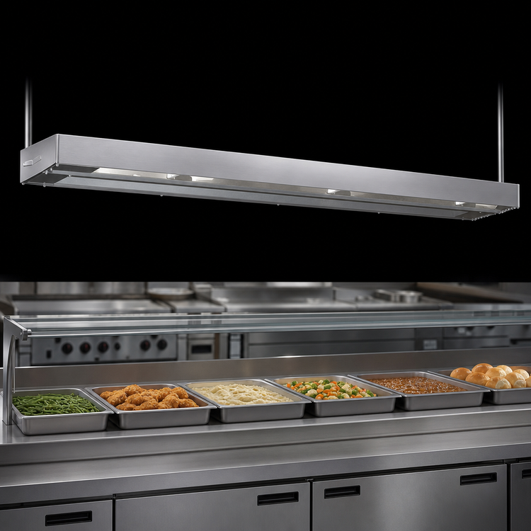 Product image #4 for RedHots 120-Inch High-Watt Unlighted Single-Rod Strip Heat Lamp with Remote, 240V