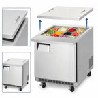 Thumbnail image #4 for Everest Refrigeration EOTP1 Open-Top Mega-Top Refrigerated Prep Table, 1 Section, 27-3/4" Wide, 12 x 1/6 Pan Capacity