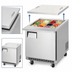 Thumbnail image #4 for Everest Refrigeration EOTP1 Open Top Mega-Top Refrigerated Prep Table, 1 Section, 27-3/4 Inch Wide, 12 x 1/6 Pan Capacity