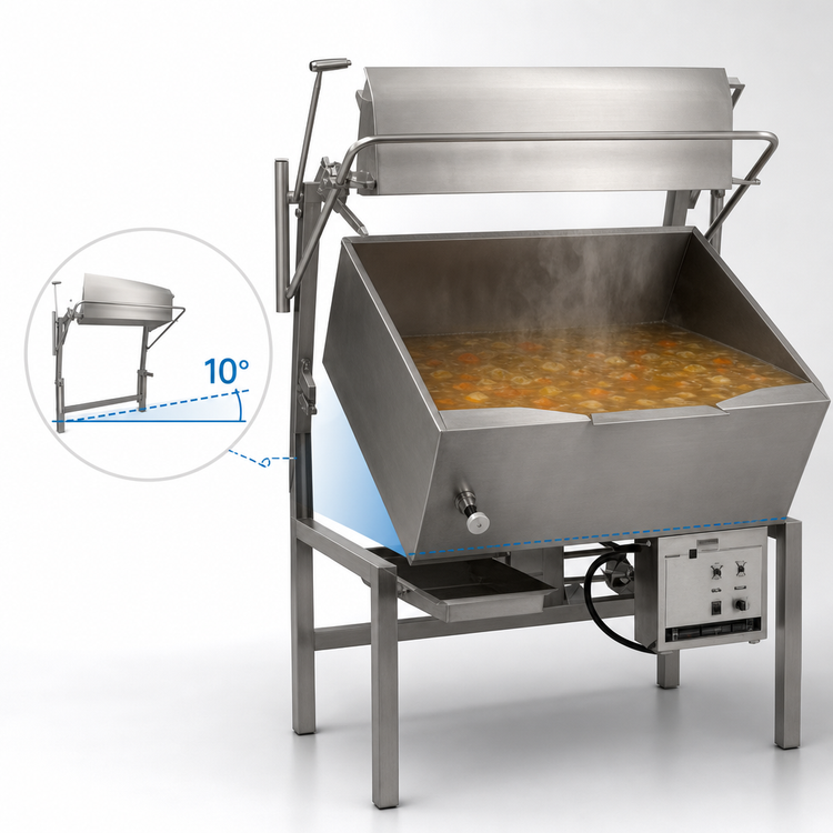 Product image #4 for Legion Skittle Gas 10° Tilting Multi-Function Cooker