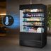 Thumbnail image #4 for True 48-Inch Vertical Glass-Sided Open Air Merchandiser Refrigerator with 4 Adjustable Illuminated Shelves