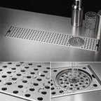 Thumbnail image #4 for Micro Matic USA DP-120D-30GR 30-Inch Surface-Mount Stainless Steel Drip Tray Trough with Integral Glass Rinser