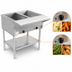 Thumbnail image #4 for BevLes 2-Well Dry Heat Steam Table with Open Pan Wells and Cutting Board