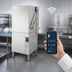Thumbnail image #4 for Hobart AM16T-BAS-8 Tall Base High-Temperature Door-Type Dishwasher, 60 Racks/Hour, Smart Touchscreen, Wi-Fi